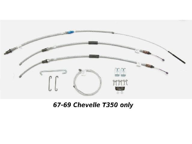 Handbrake Cable KIT: 64-67 Chevelle W/ T350